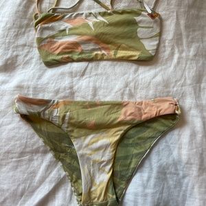 reversible Roxy woman bikini set